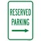 Signmission Reserved Parking With Right Arrow, Heavy-Gauge Aluminum, 12" x 18", A-1218-24771 A-1218-24771 - alternate 1